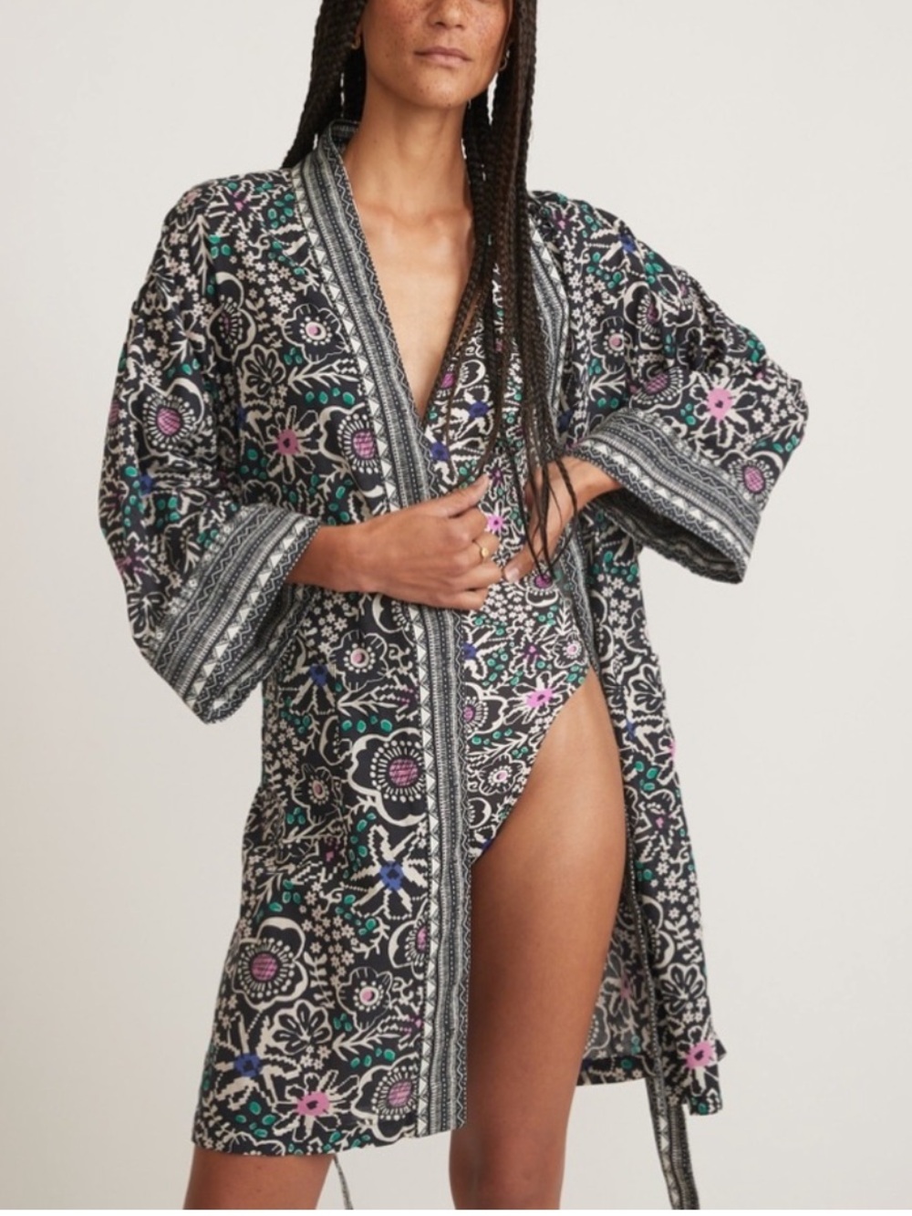 Marine Layer Sienne Cover Up Robe Cotton Tencel Lyocell Medium